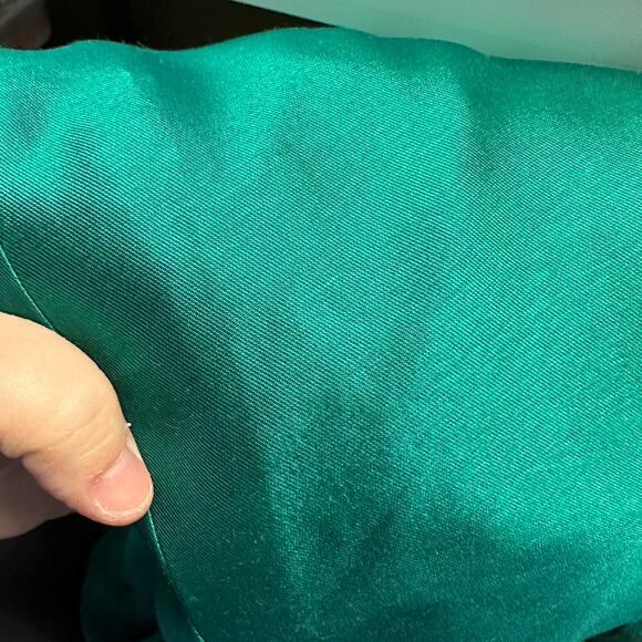 Tibi Dress Women's Apx Sz S Ruffled Halter Mini Sleeveless Solid Green - Picture 8 of 8